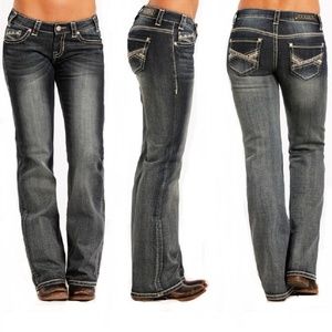 ROCK & ROLL COWGIRL WOMEN'S BOOT CUT JEAN 25X30